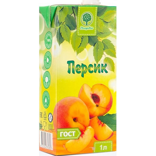 Нектар персиковый Зеленый сад 1л тетра-пак Россия