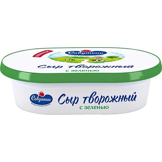 Сыр творожный 60% 150г с зеленью и луком Беларусь