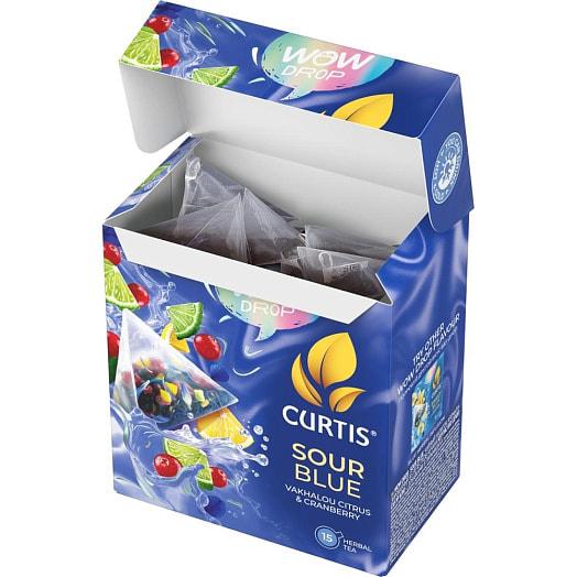 Чайный напиток Curtis Wow Drop Sour Blue (1,5гр*15) 22.5г Компания Май Россия Компания Май