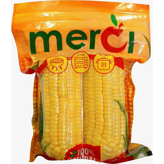 Кукуруза вареная в початках Mersi 450г в/у Индия