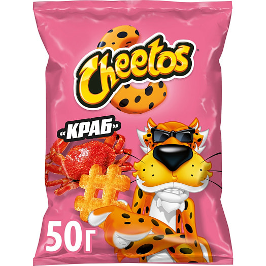 Кукурузные снеки 50г со вкусом краб ООО ПепсиКо Холдингс Россия Cheetos