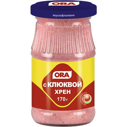 Хрен Ora 170г ст/б с клюквой Мирана Беларусь