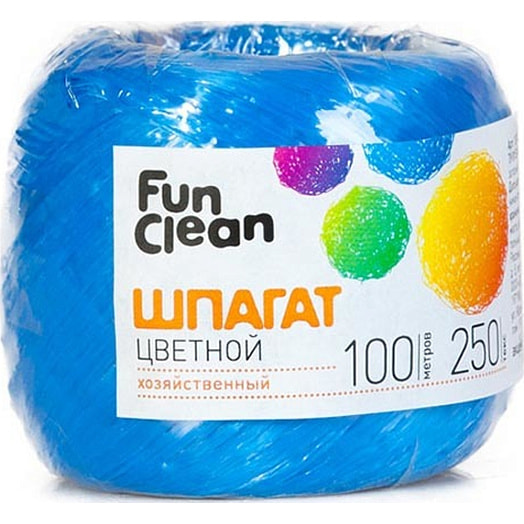 Шпагат Fun Clean полипропиленовый 250текс*100м цветной Россия