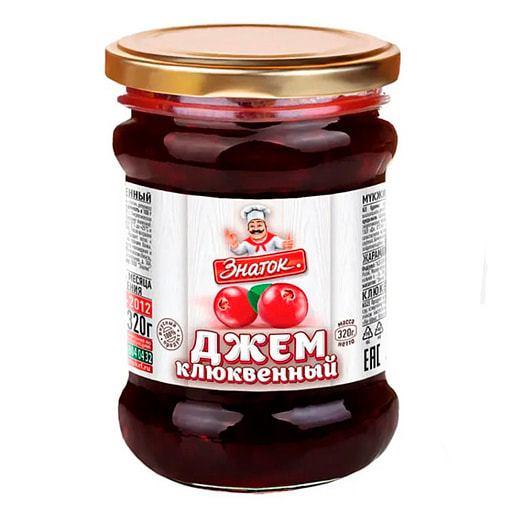 Джем клюквенный Знаток 320г ст/б Адельдан ООО Россия