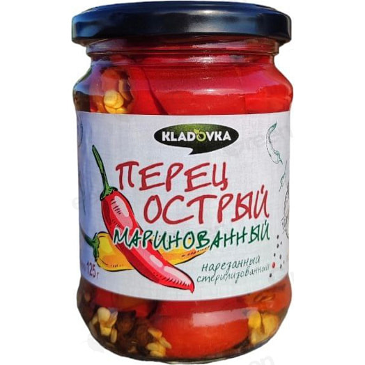 Перец острый маринованный 255г ст/б ИООО Кировский ПК Беларусь Kladovka