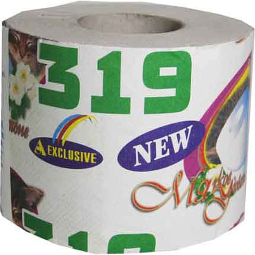 Туалетная бумага Туалетная бумага Эксклюзив 319х110х85М с гильзой, тисненая, однослойная Беларусь