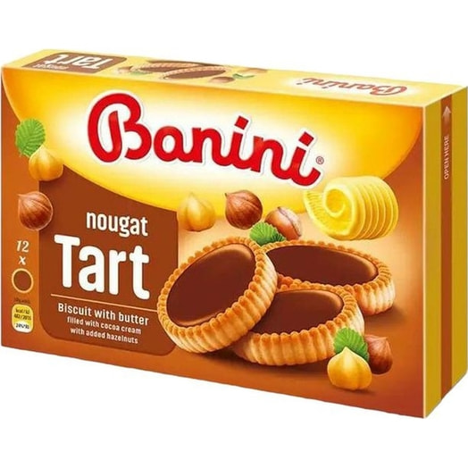 Печенье Banini Tart nougat 210г JAFFA DOO CRVENKA Сербия