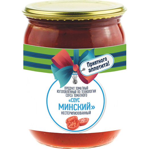 Продукт томатный Соус Минский 500г ст/б нестерилиз ОДО ЭколайнГрупп Россия