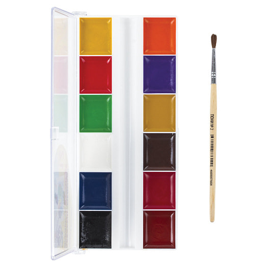 Краски акварельные Школьные Юнландия 12 цветов, медовые арт.191527 Россия