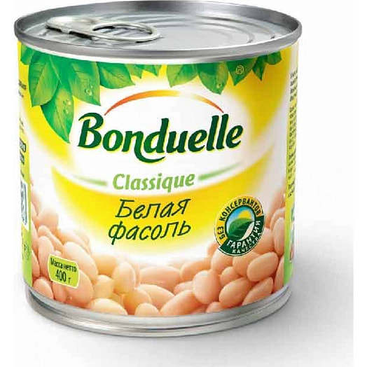 Белая фасоль Бондюэль 400г Россия