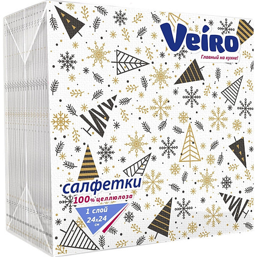 Салфетка бумажная Елочный мотив Сыктывкар Тиссью Груп ОАО Россия Veiro