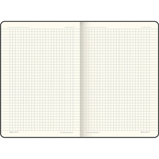 Блокнот А5 143x210мм Brauberg под кожу, 80л гибкий арт.112074 Китай